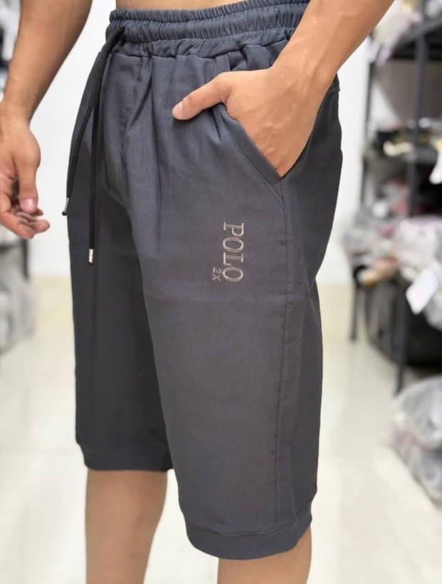 شلوارک مردانه کتان polo