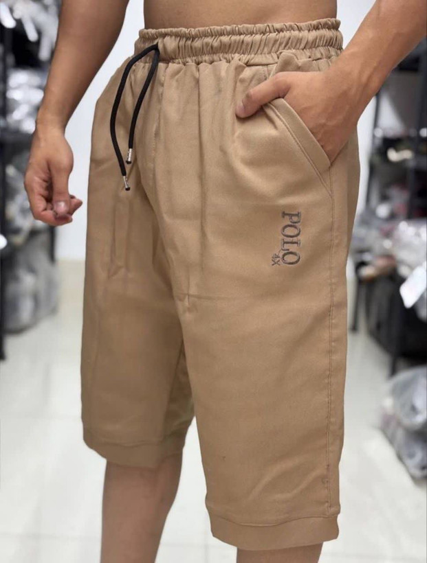 شلوارک مردانه کتان polo