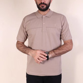 تی شرت مردانه یقه دار نخ پنبه